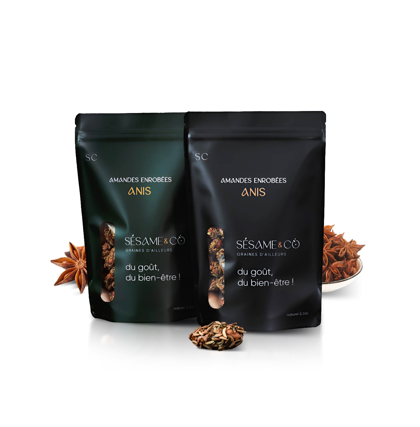 Amandes enrobees Anis